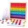 GEMEM Wooden Montessori Math Counting Hundred Board Toys 1100 Consecutive Numbers Learning Educational Game Toy for Kids Toddlers 3 Year Old with Storage Bag