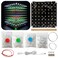 Hexidos 8x8x8 LED Cube Kit DIY Electronic Kit Soldering Project Kit User Needs to Solder The LED and The Displayed Content Can Be Modified MULTI4
