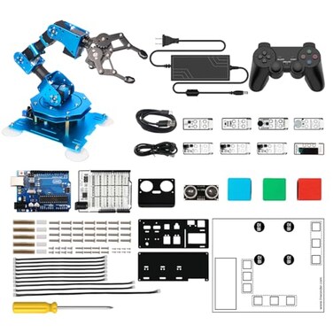 LewanSoul Robotic Arm 6DOF Robot Arm Kit with Secondary Development Compatible with Arduino DIY Programming Kit STEAM Robot with Sensor and Arduino Open Source Code Tutorial