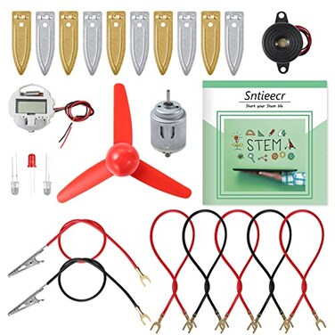 Sntieecr Fruit Battery Science Experiment Kit with Instruction Potato Science Educational Kit for School Sciences Project Kids DIY STEM Lab Experiments