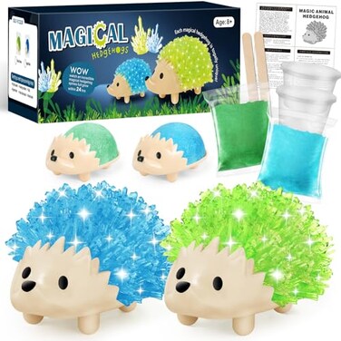 sdaymol Crystal Growing Kit for Kids 2 Colors Hedgehog to Grow Fast in 24HScience Experiments Learning Educational ToysScience Kits for Kids Age 812 STEM Project Gifts for Boys Girls 6