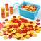 TOMMYHOME Plastic TwoColor CounterRedYellow Two Side 1000 PCSCounting Manipulatvies Math Counters for Kids Counting Chips