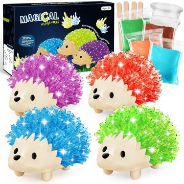 sdaymol Crystal Growing Kit for Kids 4 Colors Hedgehog to Grow Fast in 24HScience Experiments Learning Educational ToysScience Kits for Kids Age 812 STEM Project Gifts for Boys Girls 6