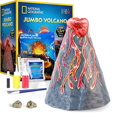 Blue Marble National Geographic Jumbo Volcano Science Kit 18 Giant Volcano with Multiple Eruptions Science Experiments Science Fair Projects