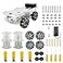 DWWTKL DIY Mecanum Wheel Car Kit with Metal Chassis and TT Motor Smart Robot 4WD Omnidirectional Car Programming Kit with Speed Encoder for ArduinoMicrobitRaspberry Pi for Adult Age 15Unassembled