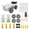 DWWTKL DIY Mecanum Wheel Car Kit with Metal Chassis and TT Motor Smart Robot 4WD Omnidirectional Car Programming Kit with Speed Encoder for ArduinoMicrobitRaspberry Pi for Adult Age 15Unassembled