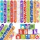YYMYMGJ 48PCS Science Party Favors Slap Bracelets Science Party Decorations Supplies Chemistry Biology Physics Classroom Reward for School Teachers Students Science Experiment Laboratory Lab Week Gift