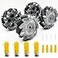 DWWTKL DIY Mecanum Wheel Robot Kit Parts 4WD Omnidirectional Wheels Smart Robot Car Chassis Kit Robotics Accessory for Adult Age 15 4Pcs Wheels and 4Pcs TT Motor