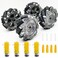 DWWTKL DIY Mecanum Wheel Robot Kit Parts 4WD Omnidirectional Wheels Smart Robot Car Chassis Kit Robotics Accessory for Adult Age 15 4Pcs Wheels and 4Pcs TT Motor