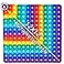 TDDTLA 12x12 Multiplication Table Digital P0PP Math Toy Rainbow Dimple Fingertip Toy Math Game 12x12 Right Angle Multiplication Table