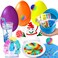 UNGLINGA 4 Jumbo Easter Basket Stuffer Surprise Eggs 6 Science Experiments for Kids Easter Toys Gift Idea for Boys and Girls Party Favor Educational STEM Activities Kit