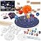 Ayfjovs Solar System Project Kit Solar System Foam Balls Crafts for Kids School Projects to Learn Planets Solar System Model Kit Includes Mixed Sizes Polystyrene Balls Pigments for DIY STEM Kits