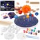 Ayfjovs Solar System Project Kit Solar System Foam Balls Crafts for Kids School Projects to Learn Planets Solar System Model Kit Includes Mixed Sizes Polystyrene Balls Pigments for DIY STEM Kits