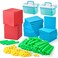 TOMMYHOME 334 PCS Base Ten Blocks SetContains 110 rods Counting Cubes to Help Kids Learn Maths 2 BoxesPack