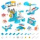 WhalesBot A1 Coding Toy for Kids Building Block Robot Fun STEM Toy with Magnetic Controller and Sensor Blocks ScreenFree Coding with 3 Guide Books for Kids 36