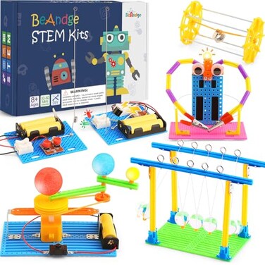 BeAndge STEM Science Kits for Kids Age 812 Boys Activities Robot Building Kit 68 Girls Engineering Projects STEM Toys Learning Educational Science Game Experiment Gifts for 6 7 8 9 10 11 Year Old Acti