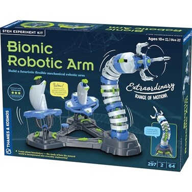 Thames & Thames Kosmos Bionic Robotic Arm STEM Experiment Kit Toy of The Year Finalist Build a Mechanical Arm No BatteriesMotors Required Innovative System Ages 10 with Help 14 Independent Play