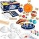 wookidel 64 PCS Solar System Project Kit Solar System Model Kit with 13 Mix Foam Balls Solar System Toys for Kids 35 Learn Planets Science Kit School Project Supplies of Bamboo Sticks Flags Brushes