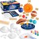 wookidel 64 PCS Solar System Project Kit Solar System Model Kit with 13 Mix Foam Balls Solar System Toys for Kids 35 Learn Planets Science Kit School Project Supplies of Bamboo Sticks Flags Brushes