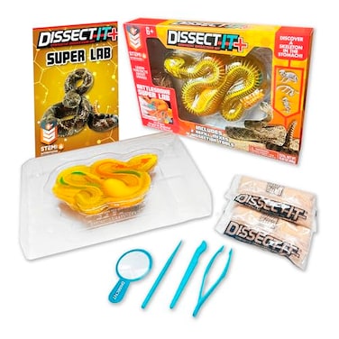 Dissect It Rattlesnake Super Lab Kit for Kids Synthetic Dissection Kids Science Kit to Learn Biology STEM Toys for 6 Year Old and Up