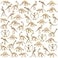 VICROIC 60 PCS Dinosaur Fossil Skeletons Assorted Dinosaur Skeleton Toys Figures for Science Play Dino Sand Dig Party Favor Decorations