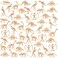 VICROIC 60 PCS Dinosaur Fossil Skeletons Assorted Dinosaur Skeleton Toys Figures for Science Play Dino Sand Dig Party Favor Decorations