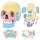 LUCKY GUESS 2026 New Human Anatomy Skull Model 17 Part Puzzle with 10 Knowledge Flash Cards Detachable PalmSized Mini Medical Model Clinic Teaching Equipment STEM Toy Gift for Kids