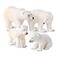 Terra by Battat Realistic Polar Bear Family 4 Pieces Arctic Animal Figures for Toddler Play Educational Toy for Imaginative Fun STEM Learning Durable Plastic Gift for 3 Years