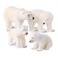 Terra by Battat Realistic Polar Bear Family 4 Pieces Arctic Animal Figures for Toddler Play Educational Toy for Imaginative Fun STEM Learning Durable Plastic Gift for 3 Years
