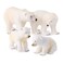 Terra by Battat Realistic Polar Bear Family 4 Pieces Arctic Animal Figures for Toddler Play Educational Toy for Imaginative Fun STEM Learning Durable Plastic Gift for 3 Years