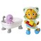 Daniel Tiger's Daniel Tigers Neighborhood Bath Time Daniel Tiger Figure is 7 Tall Articulated Neck Arms Legs Comes with Cute Frog Robe TigeyShaped Slippers