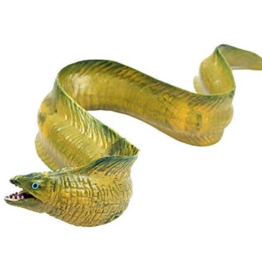 FLORMOON Animal Figures Realistic Moray EEL Plastic Early Educational Toys Cupcake Topper Party Gift for Kids 3 Year Old