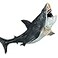 EOIVSH Large Megalodon Shark Toy Plastic Ocean Animal Figurine Realistic Sea Monster Toy Figure for Collection Gift Bath Toy Cake Topper