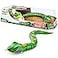 Robo Alive Slithering Snake Series 3 Green by ZURU BatteryPowered Robotic Light Up Reptile Toy that Moves Green7150B