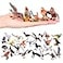 HOMNIVE Realistic Bird Figurines 24pcs Eagle Parrot Robin Owl Toys Fairy Garden Accessories Educational Learning Dollhouse Birthday Cake Topper Gift for Kids