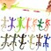 Yeonha Toys 8 PCS Mini Lizards Toys for Kid Realistic Rubber Lizard Set Super Stretches Material TPR with Bag Lizard Figure Bathtub Toy Iguana Chameleon Dragon