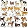 Muchfun 20Pcs Dog Toy Figures for Kids Toy Animal Figurine for Cake Topper