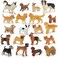 Muchfun 20Pcs Dog Toy Figures for Kids Toy Animal Figurine for Cake Topper