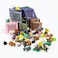 Unilyhow 30Pcs Mini Animals Figures Set 3D Printed Small Animal Flexible Fidget Toy 3D Printed Cute Animal Home Office Executive Desk for Christmas Decoration Tiny Animals Figurines Exquisite Cute Pet