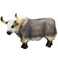 FLORMOON Animal Figures Realistic Yak Plastic Early Educational Toys Cupcake Topper Party Gift for Kids 3 Year OldGrey