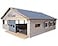 Breyer Horses Farms Deluxe Arena Stable 24 Piece Playset 2 Stablemates Horses Included 2425 L x 22 W x 105 H 132 Scale Model 59243