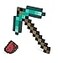 Minecraft Diamond Pickaxe and Redstone Dust Adventure Kit