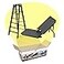 Figures Toy Black Table Ladder Set for Wrestling Action Figures