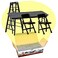 Figures Toy Ultimate Ladder Table Chairs Black Playset for Wrestling Action Figures