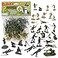 BMC Toys BMC WW2 DDay Plastic Army Men 34 American British German Soldier Figures