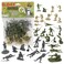BMC Toys BMC WW2 DDay Plastic Army Men 34 American British German Soldier Figures