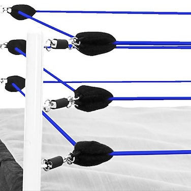 Figures Toy Company Blue Ring Ropes for Large 215 x 215 Inch Wrestling Action Figure Rings