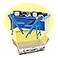 Figures Toy Blue Gray Commentator Table Playset for Wrestling Action Figures