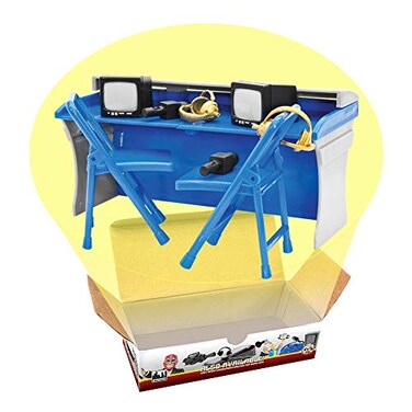 Figures Toy Blue Gray Commentator Table Playset for Wrestling Action Figures