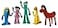 NJ Croce Gumby Friends Bendable Action Figure Boxed Set Gumby Pokey Minga Goo Prickle Flexible and Poseable Classic Full Size Toy Set